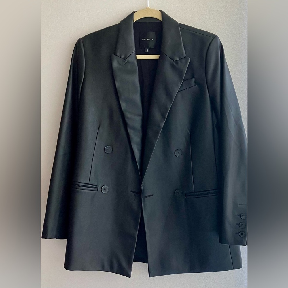 Black Double-Breasted Blazer